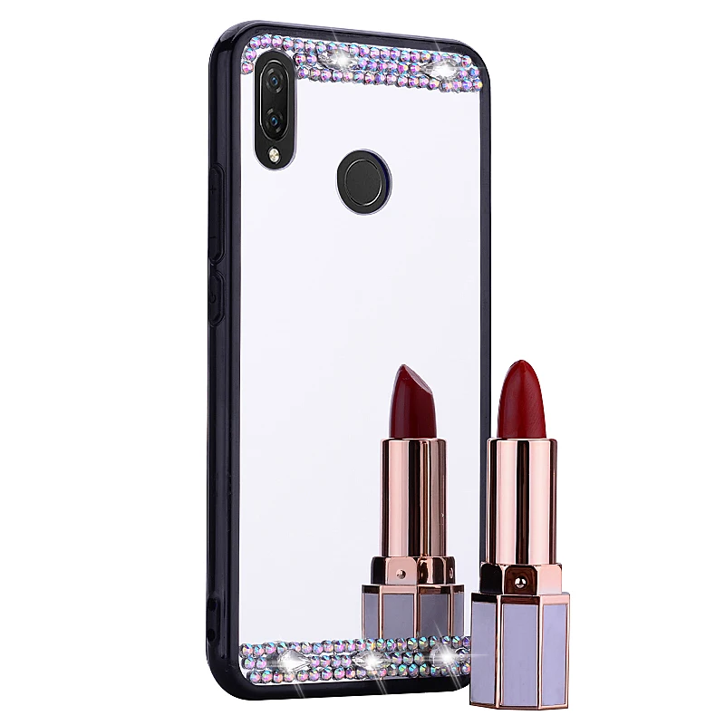 Роскошный зеркальный чехол для iphone 6 6s plus 7 8 xs max xr x задняя крышка huawei p smart 2019 nova 2i 3i