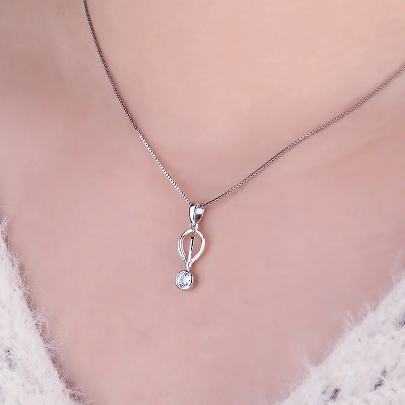 Jewelryдворца 925 стерлингового серебра Глобальный воздушный шар мотаться кубический цирконий кулон для женщин цепь не входит в