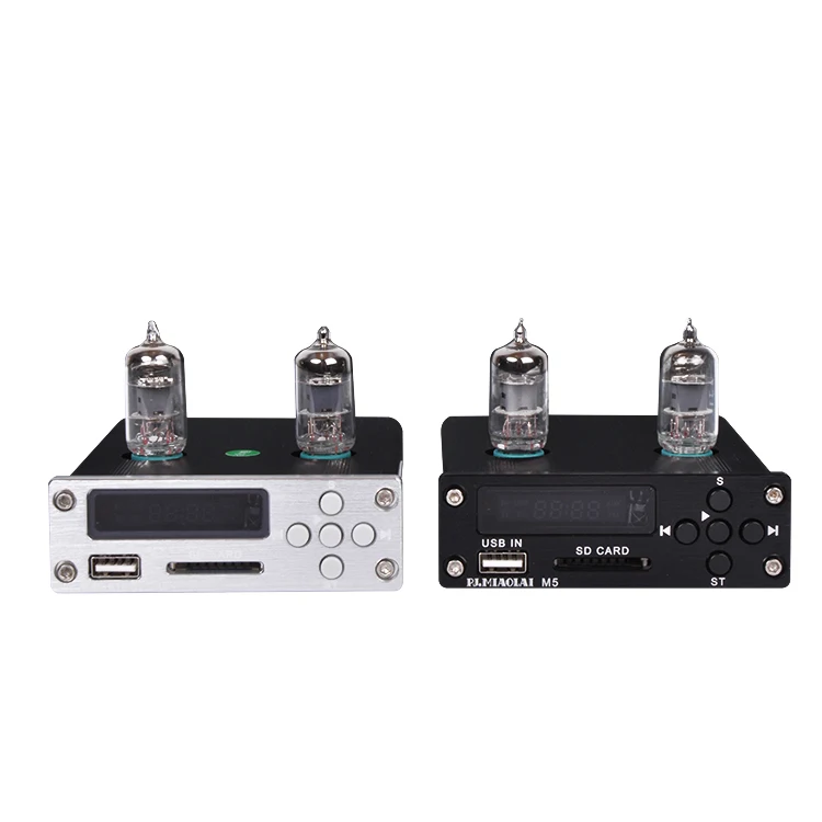 PJ. MIAOLAI M5 HIFI 6J1 ламповый предусилитель MP3 без потерь аудио музыкальный плеер декодер электронный ламповый аудио предусилитель