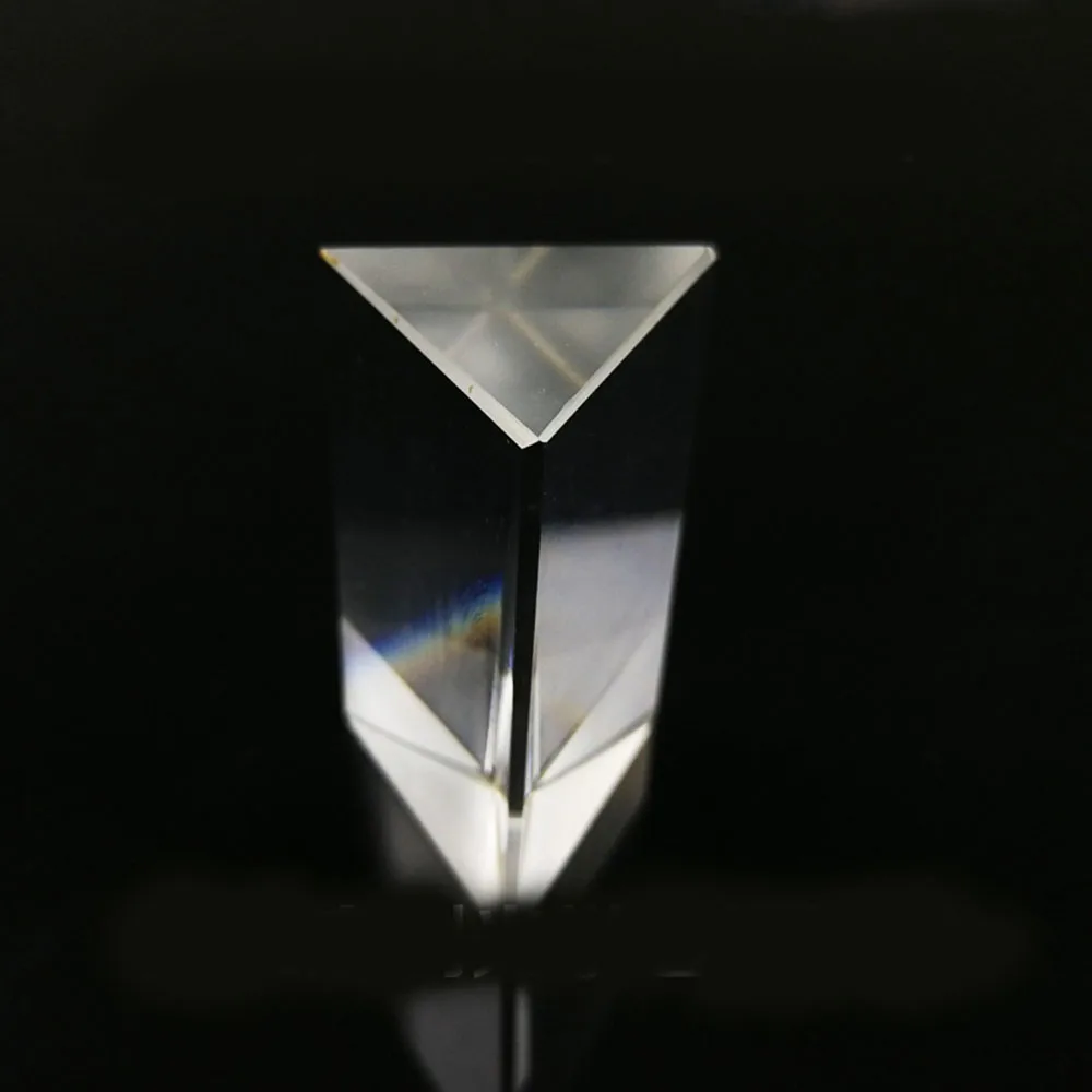 

1PC 30x30x50MM Optical Glass Equilateral Triple Triangular Prism Physics Teaching Light Spectrum