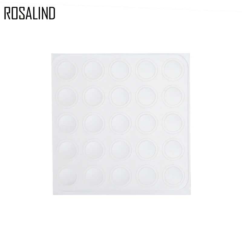 Белая силиконовая этикетка ROSALIND 25 шт./лот наклейка для гель-лака цветная пуговица