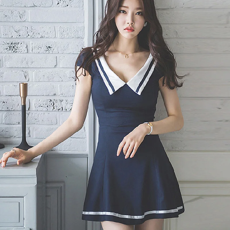 Женское винтажное платье трапеция с коротким рукавом и v образным вырезом