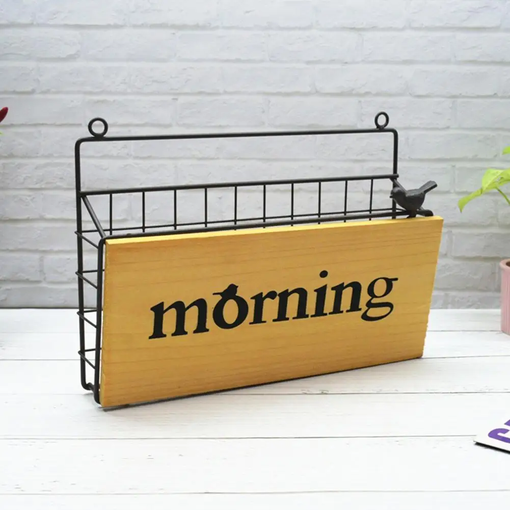 Железная художественная стена подвесная буквенная газета журнал корзина для