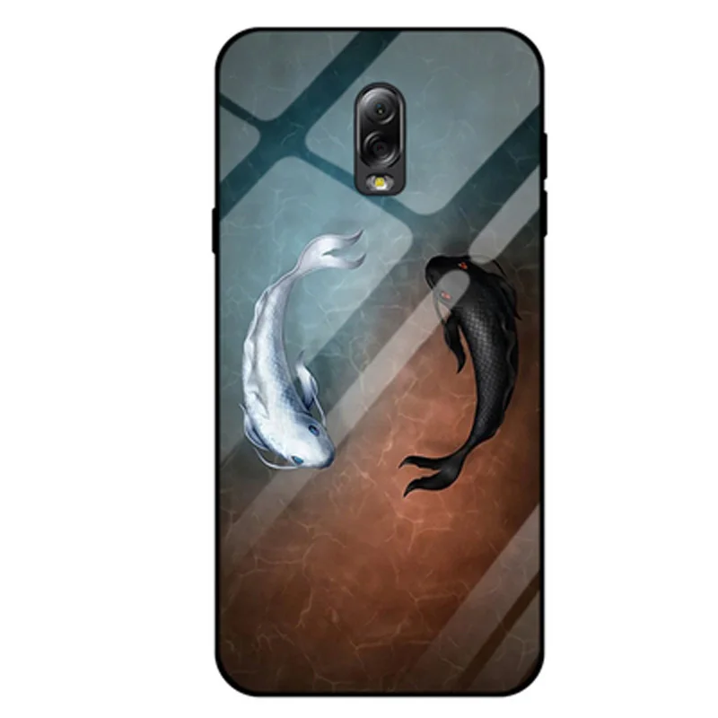 Для samsung galaxy J7+ J7 plus закаленное Стекло+ Силиконовые кадров Стекло жесткий задняя крышка для samsung J7plus J7+ J7310 shell