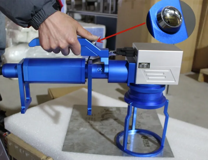 Бесплатная доставка HCZ 50 Вт Raycus сплит волоконная маркировочная машина co2 лазерная