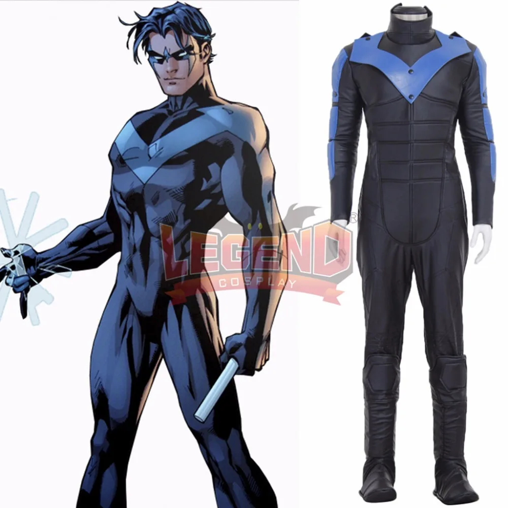 Костюм Nightwing костюм комбинезон костюм найтвинга Хэллоуин косплей костюм для мужчин