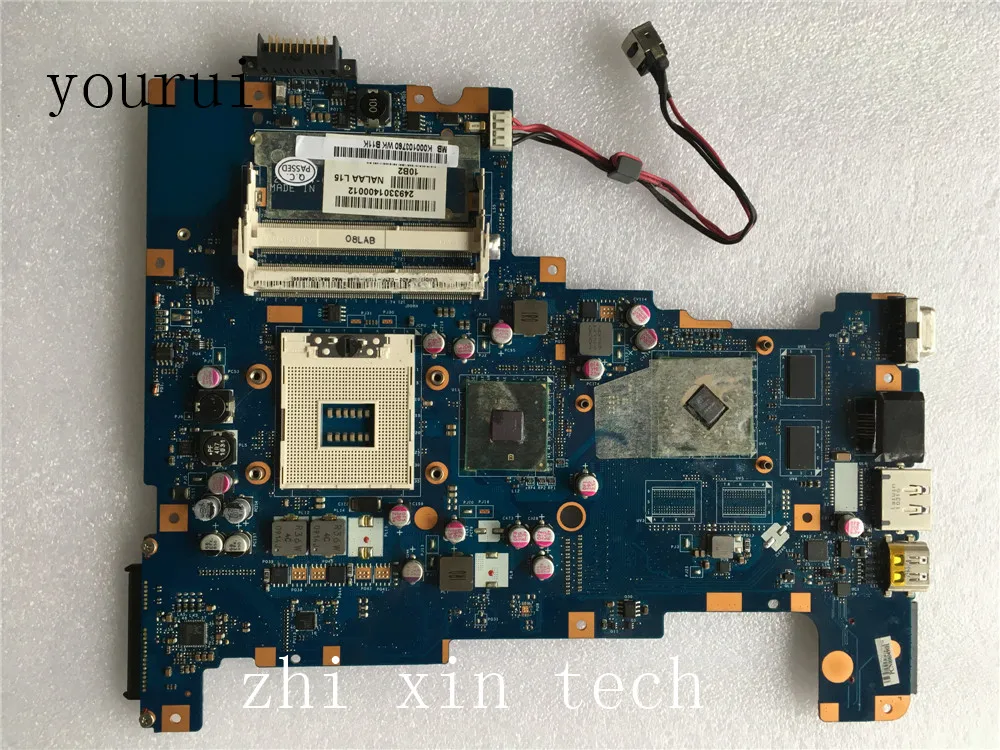 Yourui для Toshiba satellite L670 L675 Материнская плата ноутбука K000103760 NALAA LA-6042P DDR3 HM55 протестировать все функции