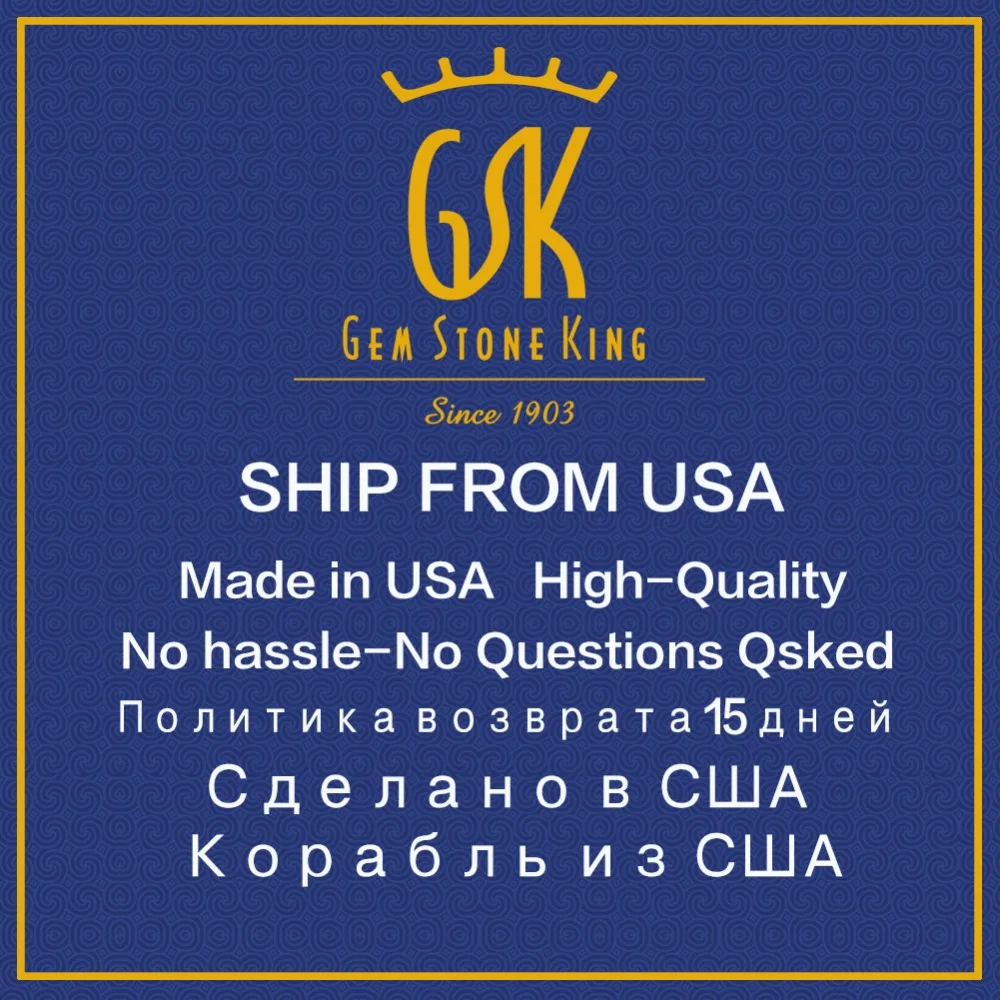 GemStoneKing 1 49 Ct Круглый натуральный Лондонский голубой топаз женские серьги Твердые