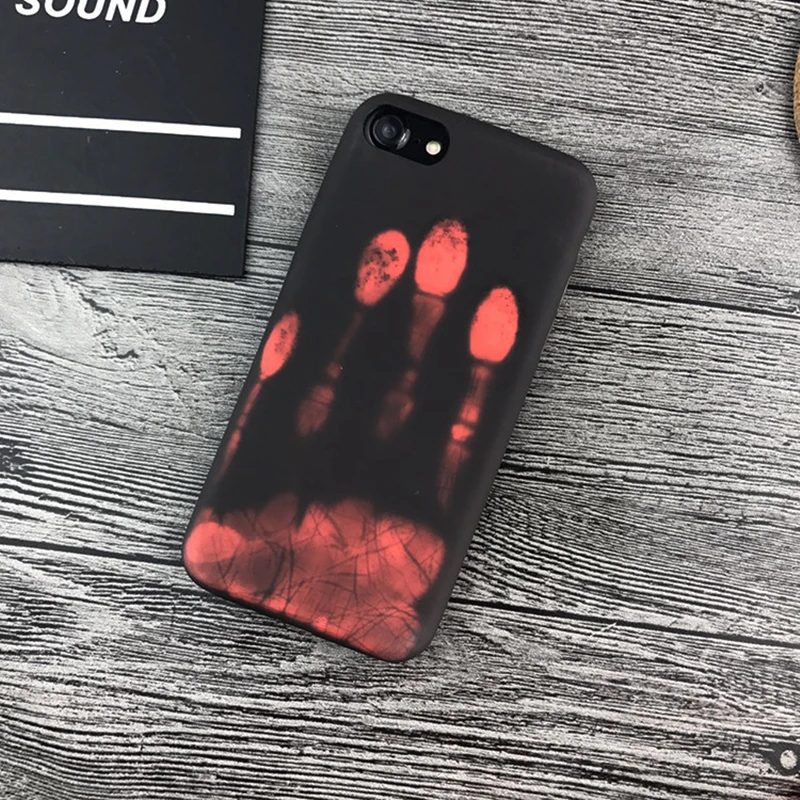 Для iPhone X 6 6S 7 8 чехол волшебное изменение цвета Температура зондирования шаблон