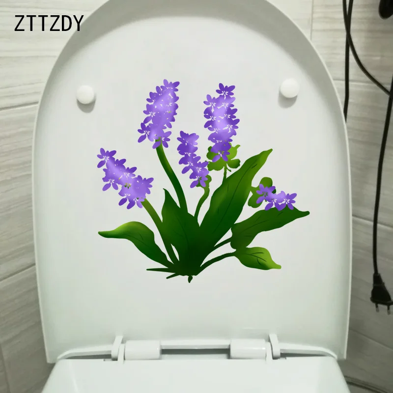 ZTTZDY 21 4*20 4 см фиолетовый цветок лаванды мультфильм наклейка на стену наклейки для