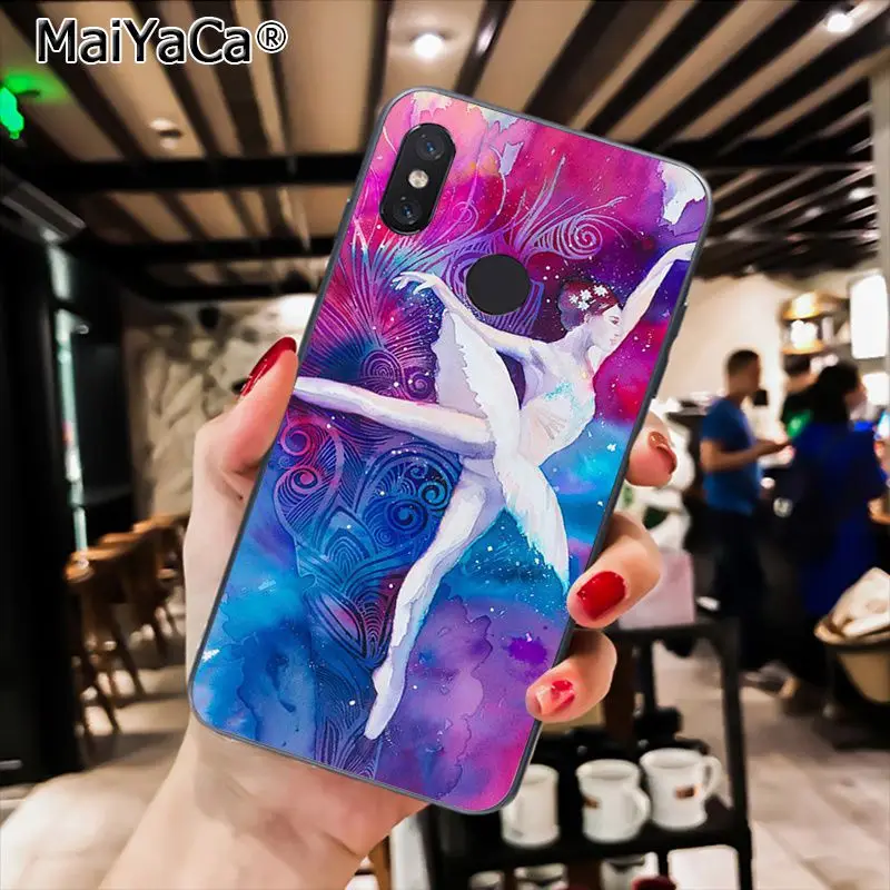 MaiYaCa девочка танец балет балетки чехол для телефона чехол для Xiaomi Redmi8 4X 6A S2 7A 5A Redmi 5 5Plus Note5 7 Note8pro