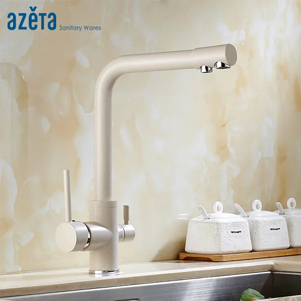 Кухонный кран Azeta AT7208P с очистителем для распыления краски на раковину вращение 360