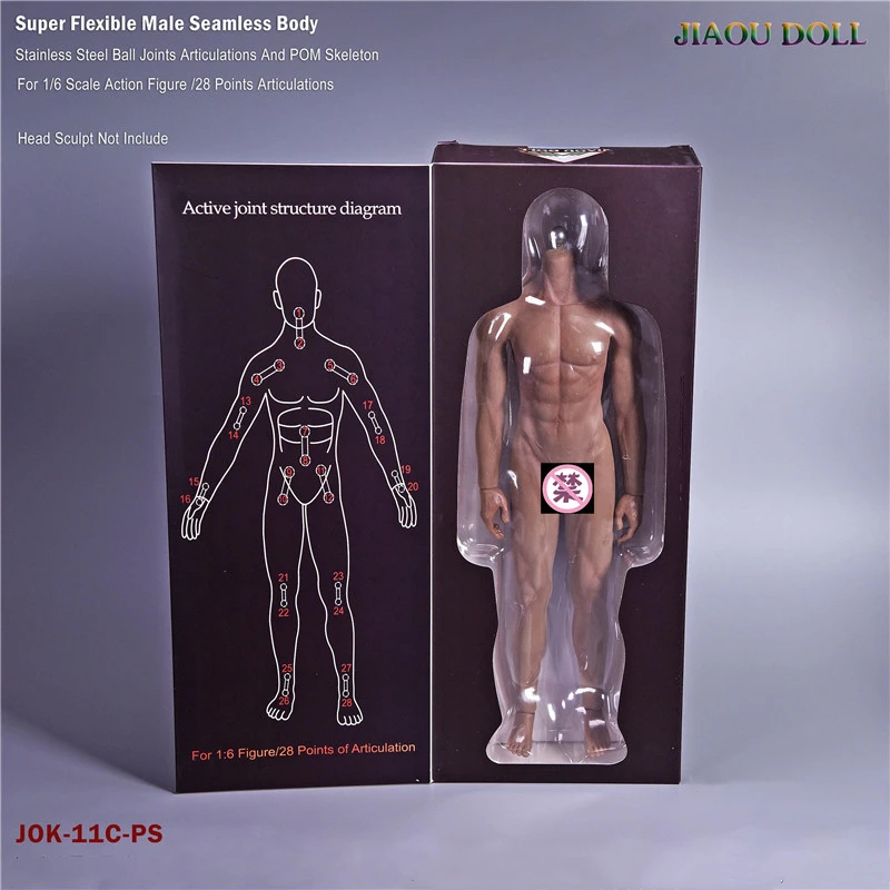 Масштаб 1/6 фигурка тела JIAOUDOLL мужской супер гибкий Бесшовный корпус с