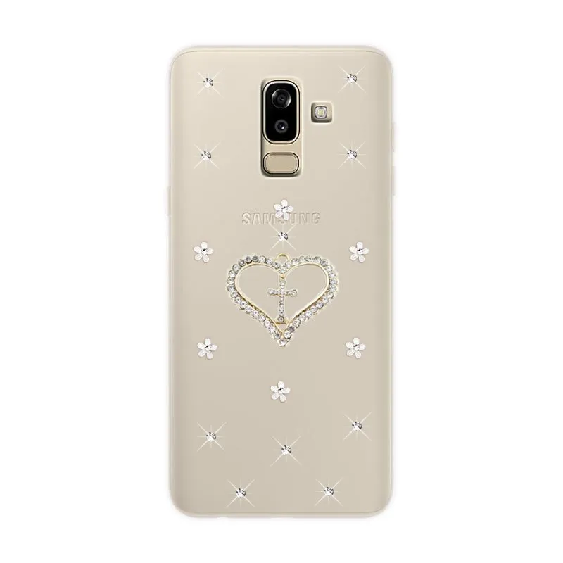 Для Samsung Galaxy A6S чехол SM-G6200 бабочка любовь алмаз прозрачная задняя крышка