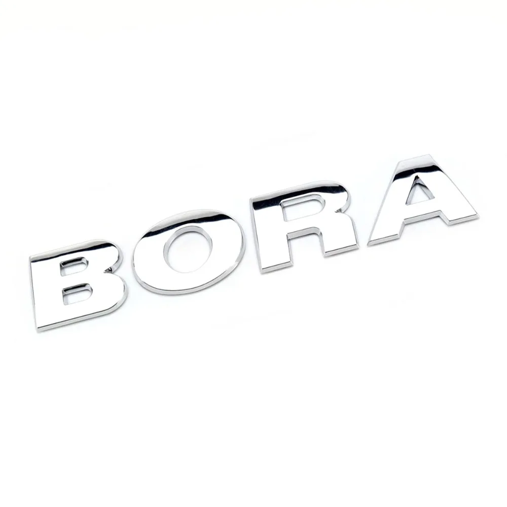 Хромированная крышка багажника OEM этикетка с надписью Bora эмблема наклейка для VW