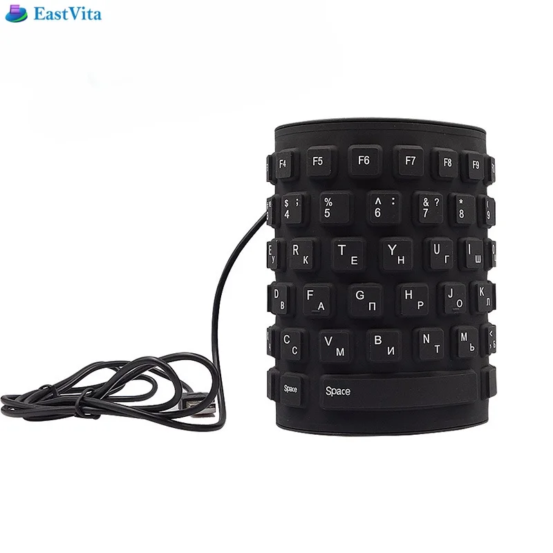 Складная портативная рулонная клавиатура EastVita USB 2 0 надежная гибкая силиконовая
