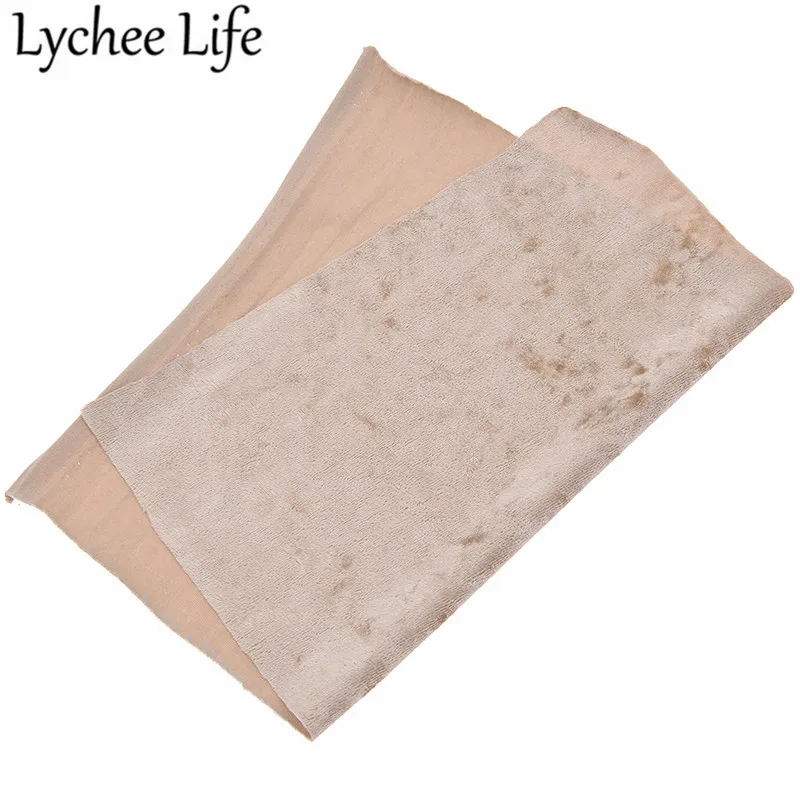 6 Lychee Life A4 полиэстер спандекс бархатная ткань 29x21 см красочная гибкая ткань DIY Швейные аксессуары ручной работы поставки - Цвет: 6
