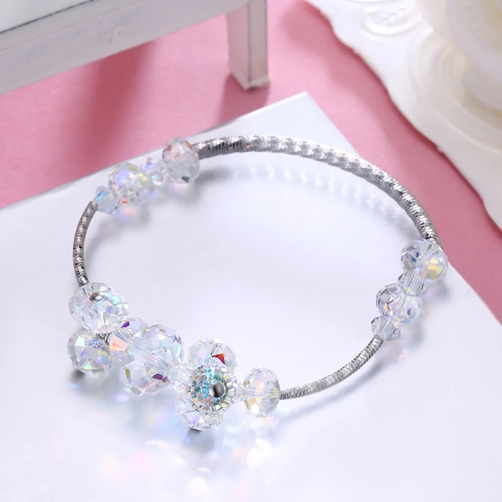 LEKANI оригинальные необычные кристаллы от SWAROVSKI браслет браслеты бусины