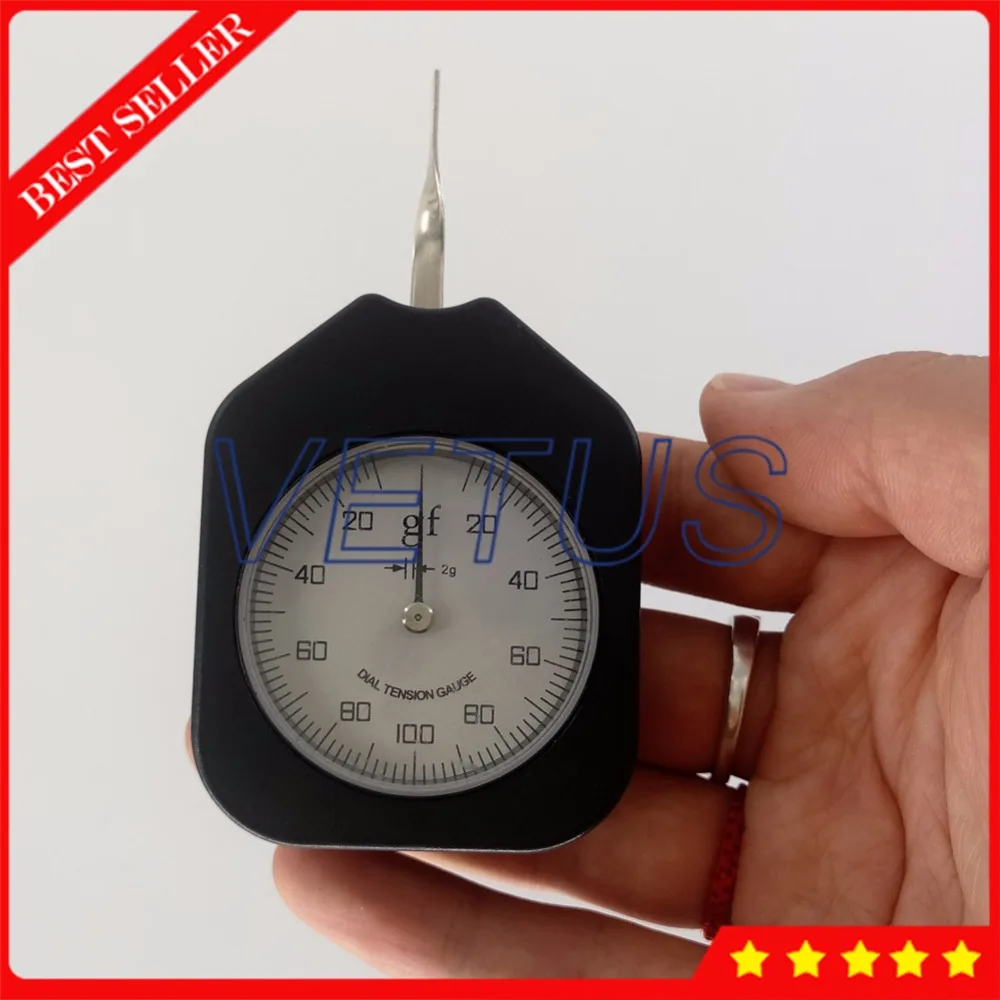 ATG-100-1 одиночный указатель датчик тензиометра с 100g циферблат измеритель натяжения тестер