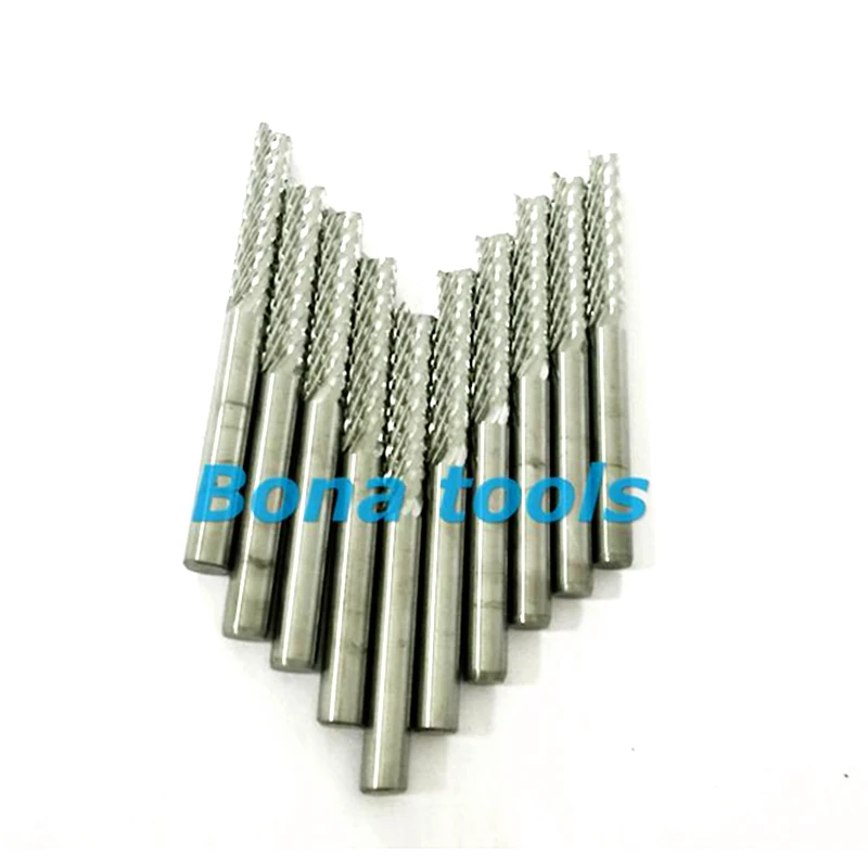 Твердое 4*22 мм кукурузное фрезерование CNC PCB Bit Tungsten карбидный резак печатные платы
