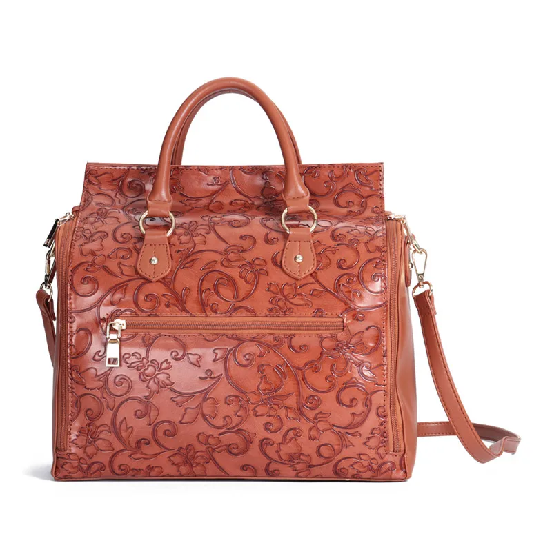 Osmond Feminine Bolsa роскошная женская сумка из тисненой кожи, сумка-Органайзер, женская сумка-тоут, многофункциональная Большая вместительная сумка на плечо