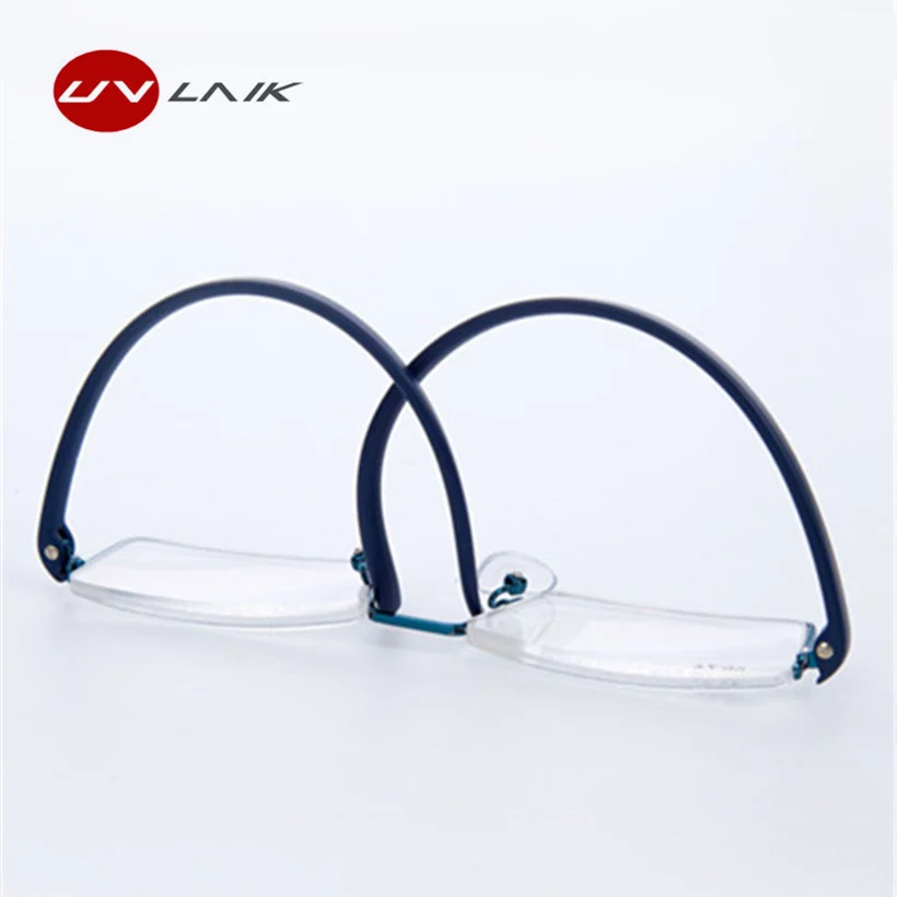 

UVLAIK High Quality Reading Glasses Antifatigue TR90 Half Frame Portable Reading Glasses for Women Men 1.5 2.0 2.5 3.0 3.5