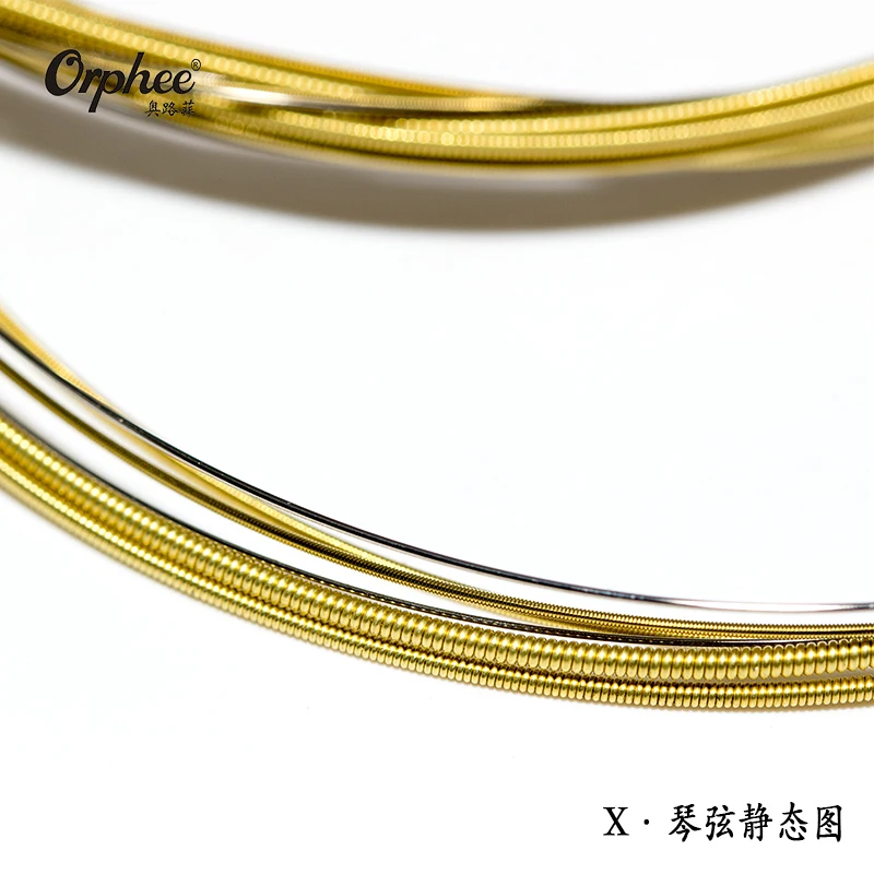 1 Набор струн для акустической гитары Orphee TX620/630/640 шестигранный сердечник + 8%