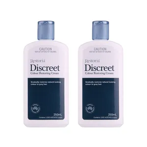 100% Australia Made Restoria Discreet Colour Restoring Cream Lotion Hair Care250ml*2PCS Reduce Grey Hair Suitable for Men &Women