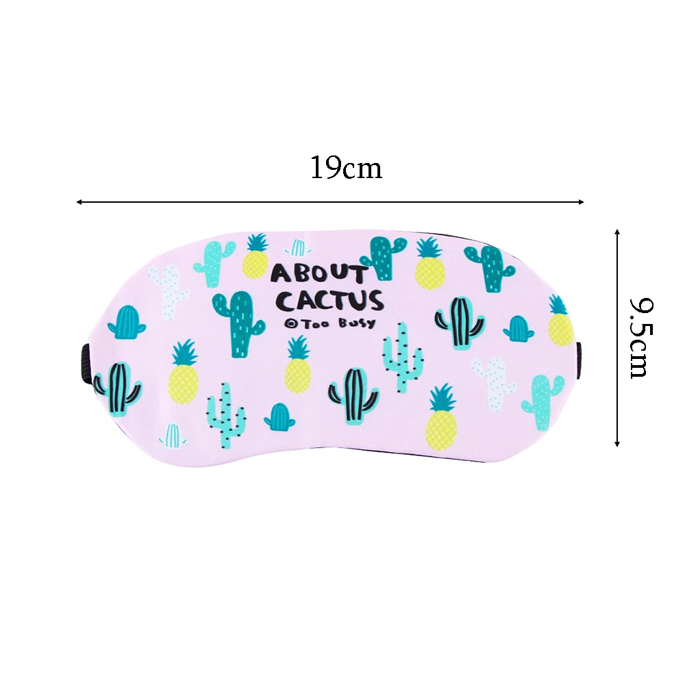 1 шт. модная мультяшная Милая маска для сна с изображением животных мягкая