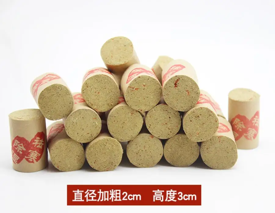 Подлинный 2*3 см Чистый полынь moxibustion Массажная колонна травы палочки мокса без