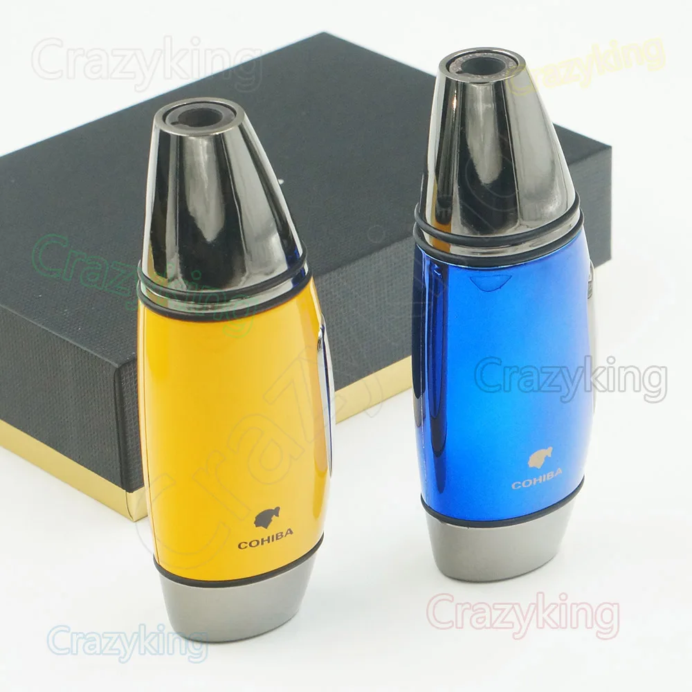 Металлический фонарик COHIBA Jet Flame зажигалка для сигар подарочная коробка | Дом и
