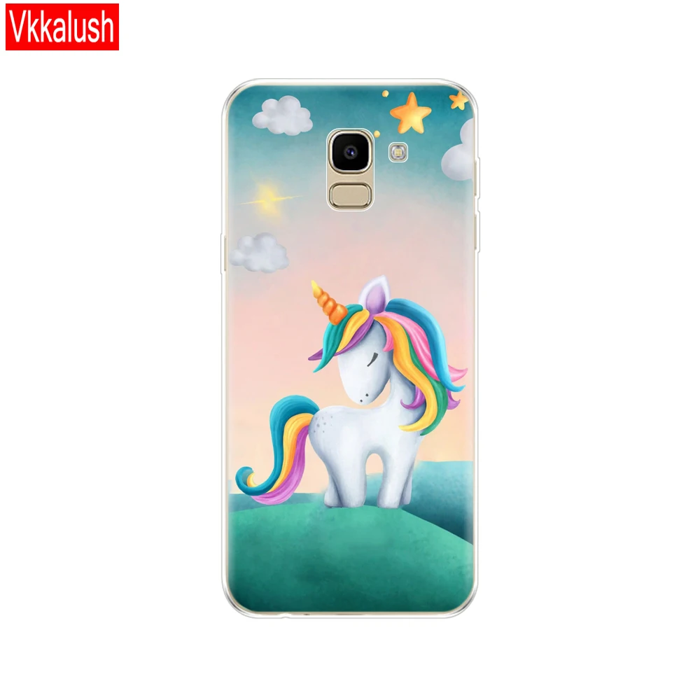 80007 Для samsung J6 чехол ЕС J600 J600F SM-J600F Мягкий чехол из ТПУ с узором для samsung Galaxy J6Plus J6+ J 6 Plus J610 J610F кремния - Цвет: 80007