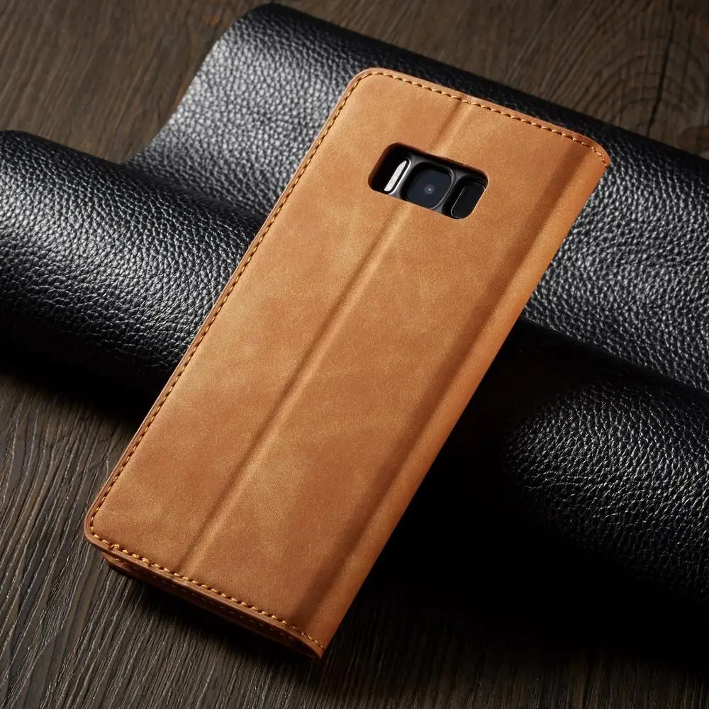 Кожаный чехол-портмоне для samsung Galaxy S9 S8 S10 J4 J6 плюс A40 A50 A60 A70 A30 A80 A90 A6 A7 A8 2018 чехол на