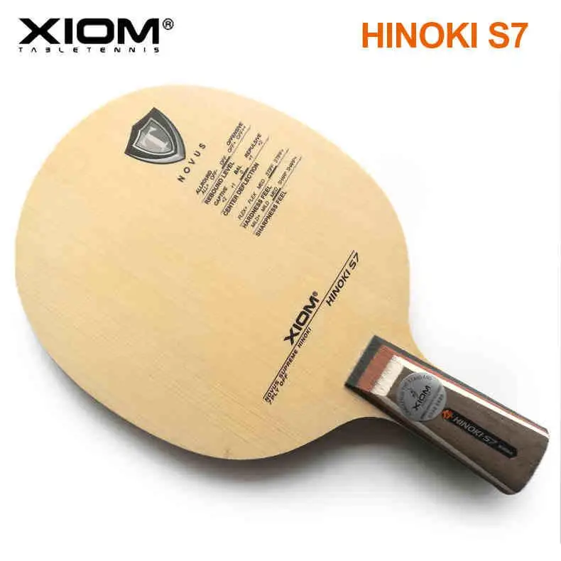 Xiom Hinoki S7, ракетка для настольного тенниса, профессиональная ракетка для настольного тенниса, ракетка для настольного тенниса, из чистого дерева - Цвет: Цвет: желтый