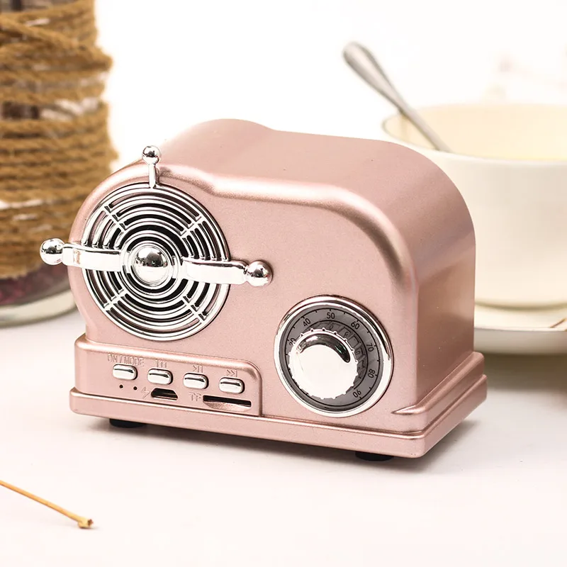 Беспроводная Bluetooth Колонка FooHee радио поддержка TF карты в стиле ретро