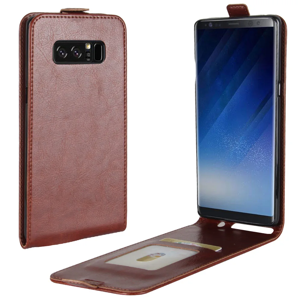 Мобильный Телефонные Чехлы для Galaxy Note 8 чехол раскладушка флип PU покрытие края