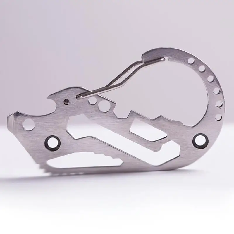 New Survival Camping Hiking Rescue Gear Fashion Metal Multi-Tool Carabiner Keychain Stainless steel Key Holder | Украшения и