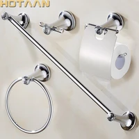 stainless steel chrome plated wall mount bath hardware sets towel bar robe hook paper holder bathroom accessories set dropship