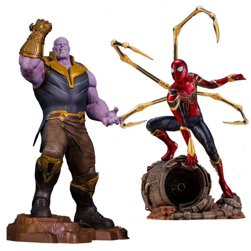 Супергерои Марвел Thanos ARTFX Человек-паук бесконечные войны игрушки фигурка Фигурки