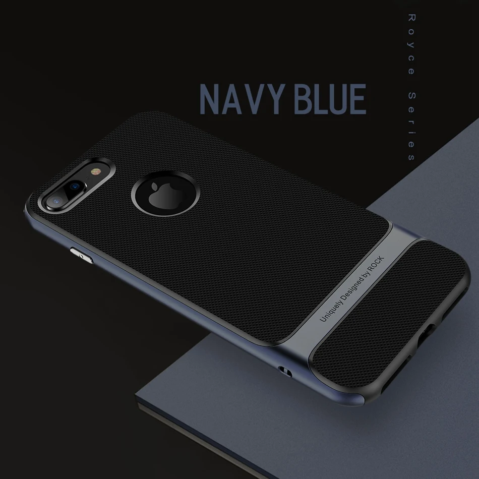 ROCK роскошный чехол Royce для iphone 8 Plus, тонкий бронированный чехол для Apple, чехол на заднюю панель для iPhone8, чехол на булавке, 8 чехол