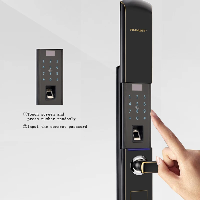 В Китае новый продукт Скрытая Key Hole отпечатков пальцев Smart Двери смарт пароль