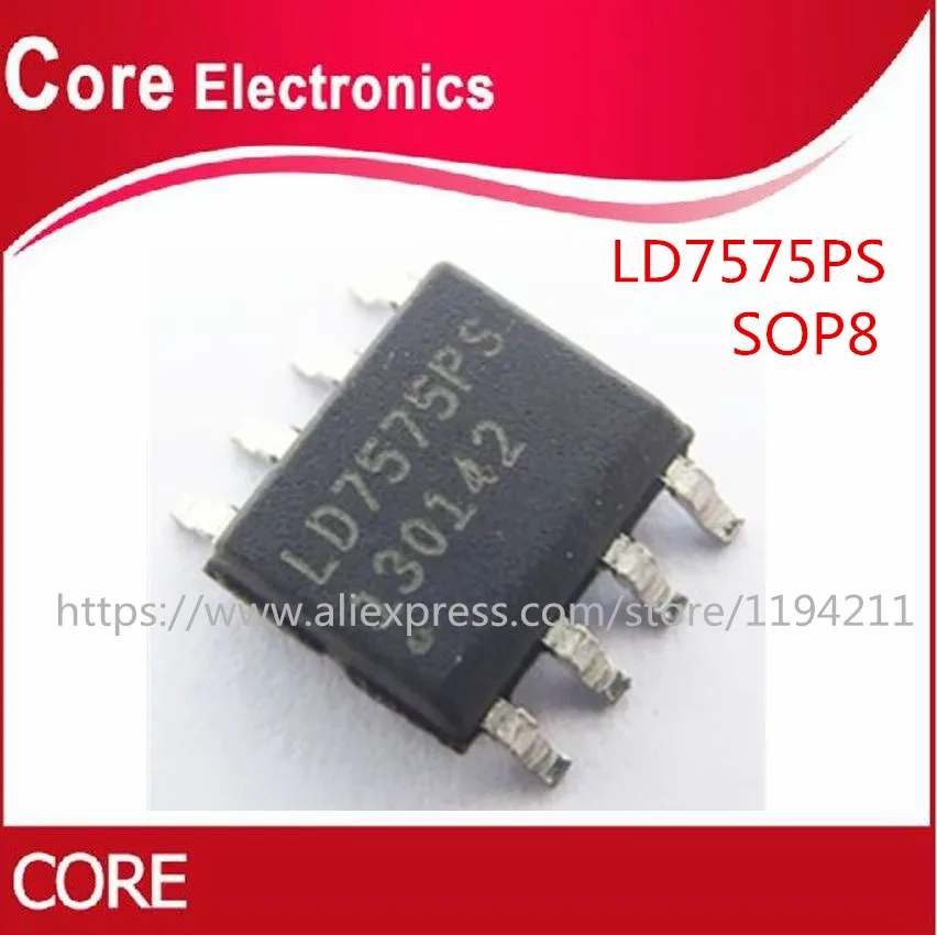 50 шт./лот LD7575PS LD7575 7575 лапками углублением SOP 8 IC новый|Интегральные схемы| |