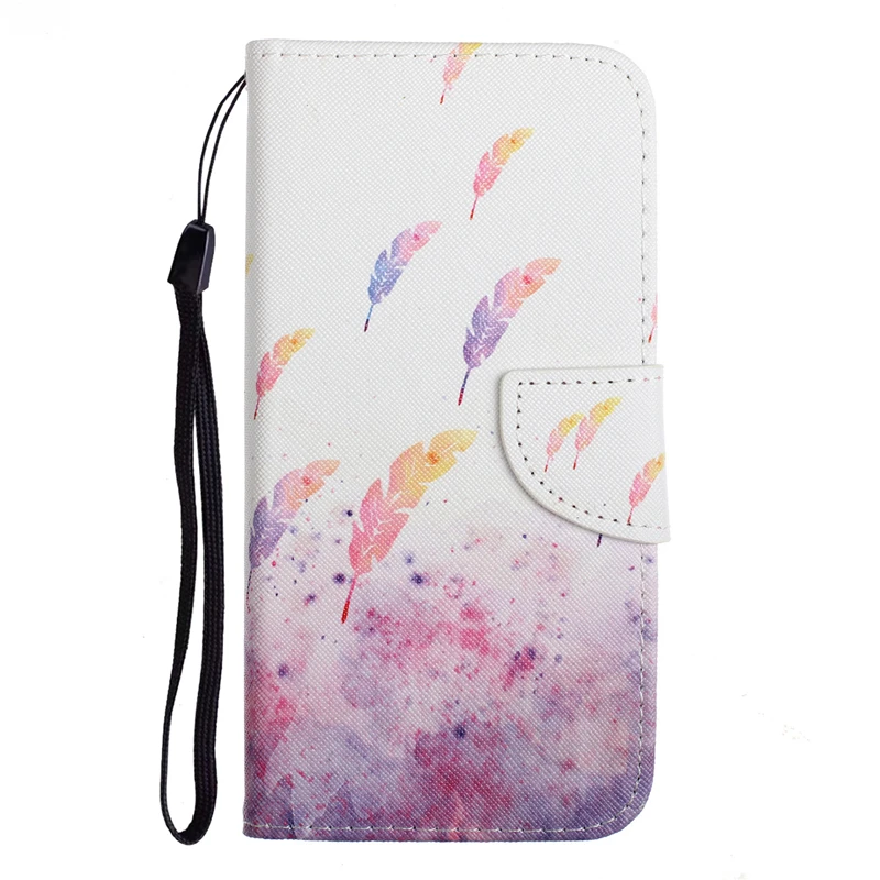 For Huawei P30 Pro Case Wallet Coloured Drawing PU Leather Magnetic Flip Cover for funda Lite Coque Capa | Мобильные телефоны и