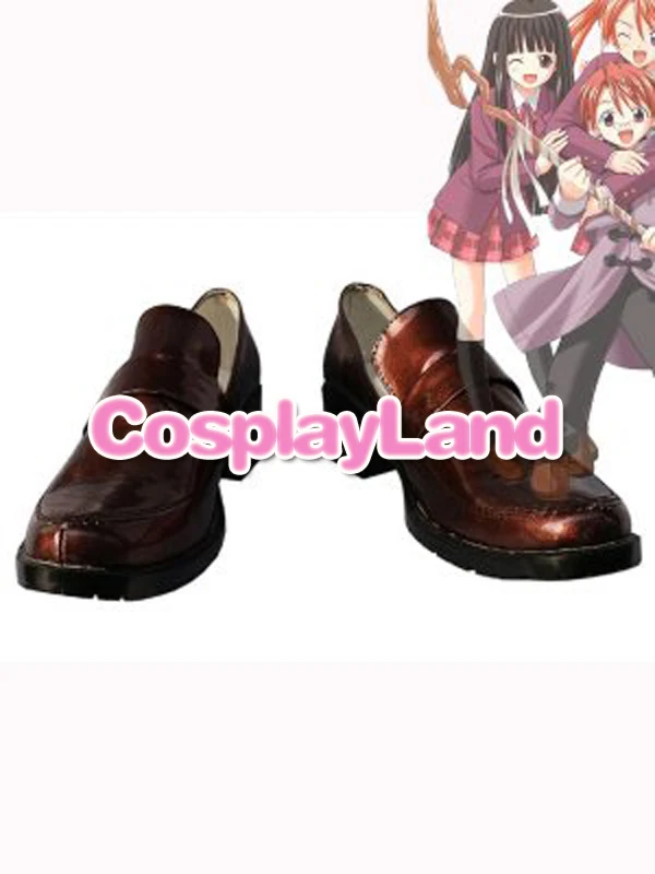 Customize Boots Negima! Magister Negi Magi Girls' Uniform Cosplay Shoes Cosplay Costume Anime Party Shoes