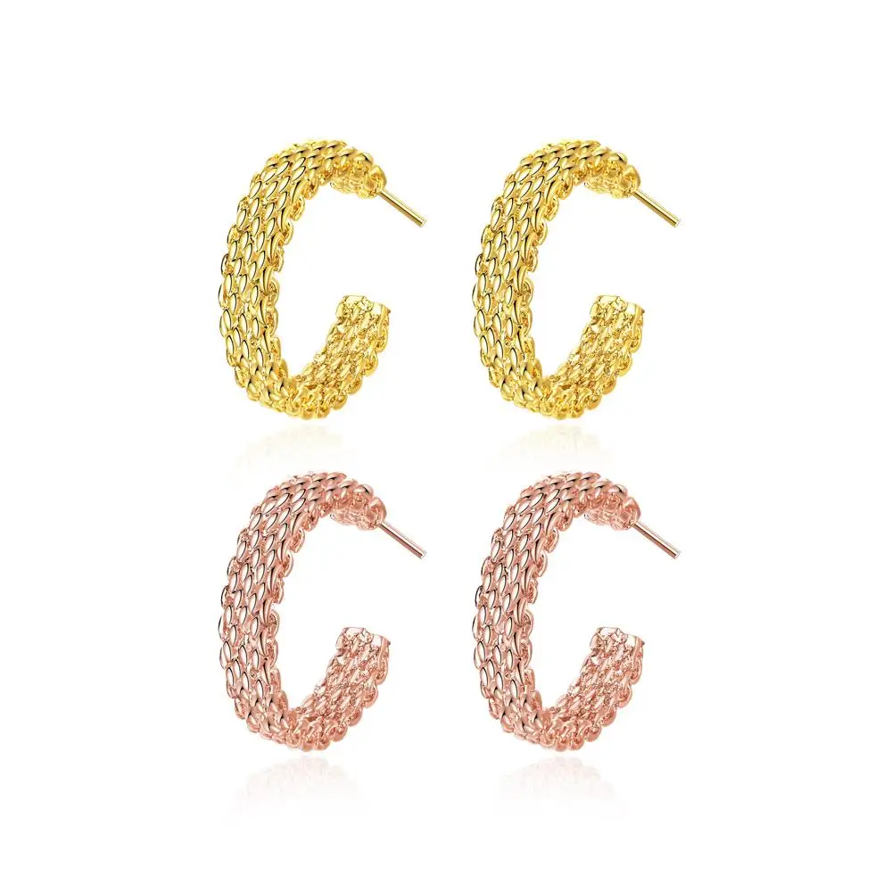 Oorknopjes ohrstecker oorbel уха аксессуары feminina Кадо maitresse amarillos rosegold chapado oro ke Dahu Рико