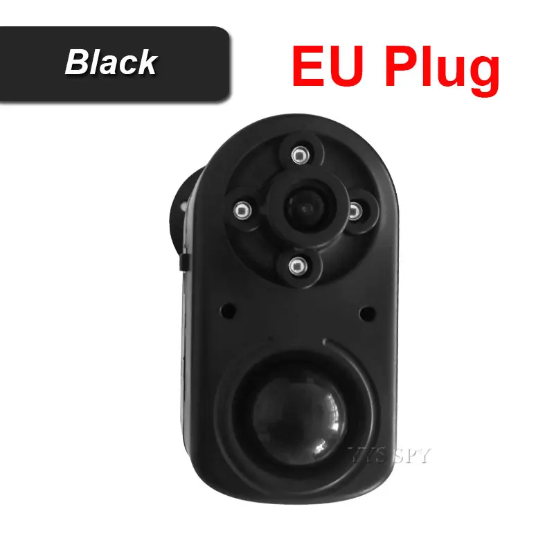 Black(EU Plug) ПИР Дикая Охота мини-камера Профессиональная 42 шт. инфракрасная камера ночного видения с датчиком движения Спортивная камера цифровая уличная видеокамера - Цвет: Black(EU Plug)
