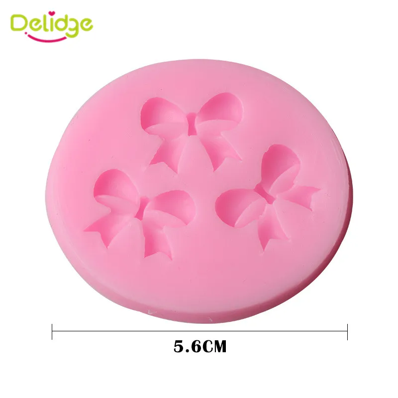 Delidge 1 шт. бантики силиконовые формы для торта 3D Шоколадные Конфеты DIY Инструменты
