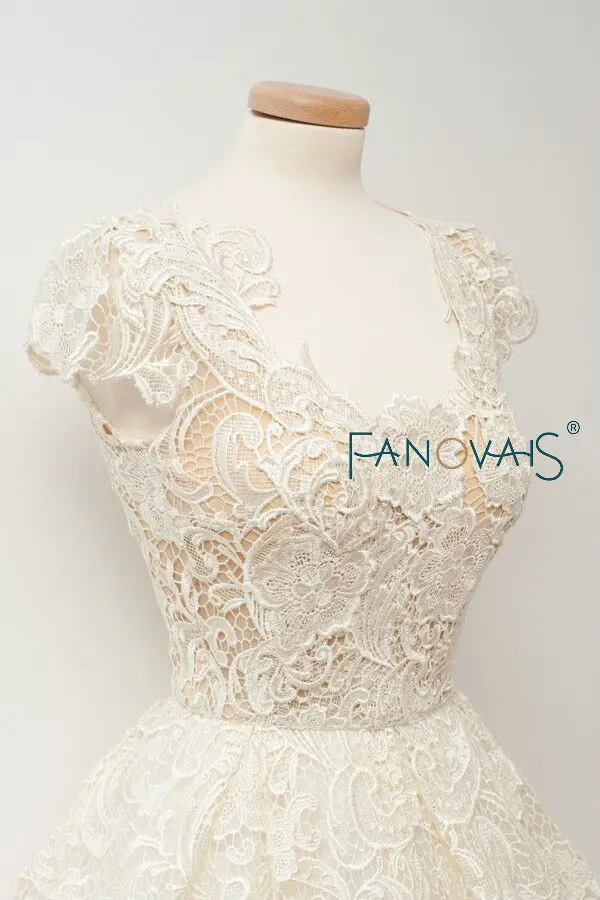 Vestido De Novia Robe de Mariage Короткие свадебные платья длиной до середины икры милые свадебные платья с поясами кружевные свадебные платья