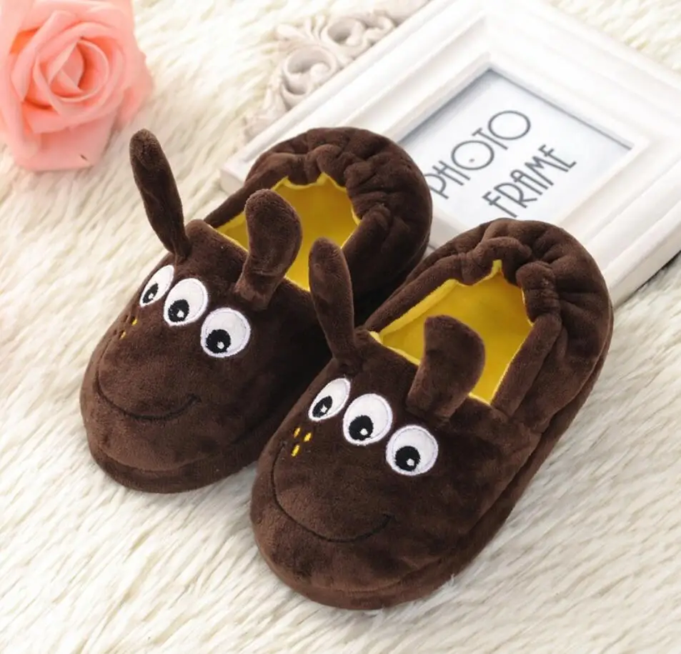 Baby Home Piggy Panda Monkey Slipper Warm Soft Indoor Fashion Floor Slippers for Boy Girls Kids Cartoon Shoes Children | Детская одежда