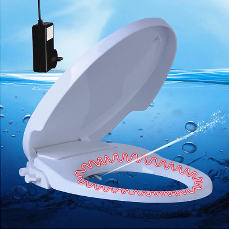 V TYPE Toilet Seats Женские моющие ягодицы накладки на сидения унитаза, ПП доска сиденье для унитаза с насадкой самоочистки, подогрев сидений Смарт накладки на сидения унитаза - Цвет: V TYPE Toilet Seats